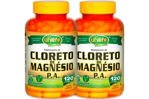 Cloreto De Magnésio Pa + Vit B6 120 Cápsulas - Unilife