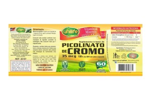 Picolinato de Cromo 60 Cápsulas - Unilife