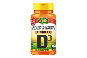 Vitamina D3 Colecalciferol Unilife - 60 Cápsulas