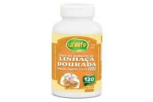 Óleo de Linhaça Dourada 1000mg 120 Cápsulas - Unilife