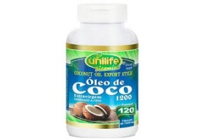 Óleo de Coco 1000mg 120 Cápsulas - Unilife