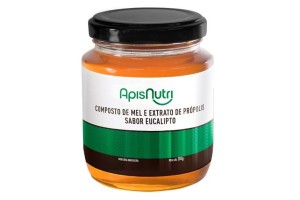 COMPOSTO DE MEL E EXTRATO DE PRÓPOLIS SABOR EUCALIPTO - APISNUTRI