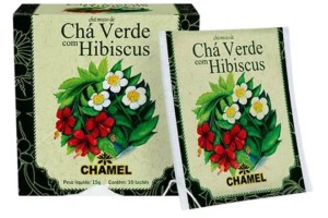 CHÁ VERDE COM HIBISCOS SACHE - CHAMEL
