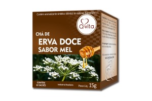 SACHE ERVA DOCE SABOR MEL 15g - Q-VITA