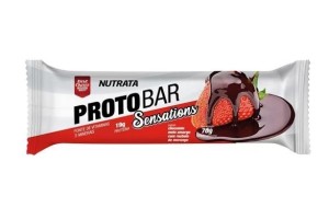 PROTOBAR SENSATIONS CHOCOLATE MEIO AMARGO COM MORANGO - NUTRATA