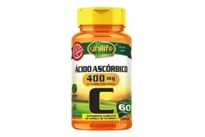 VITAMINA C ÁCIDO ASCÓRBICO UNILIFE 60 CÁSPULAS