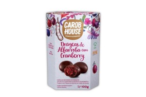 DRÁGEAS DE ALFARROBA COM CRANBERRY - CAROB HOUSE