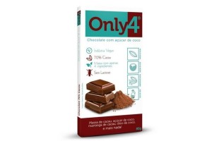 CHOCOLATE 70% CACAU - ONLY 4