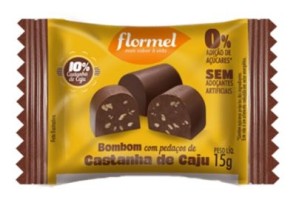 BOMBOM COM CASTANHA DE CAJU - FLORMEL