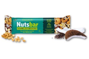 BARRA NUTSBAR CASTANHAS, COCO E NIBS DE CACAU - BANANA BRASIL