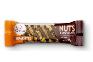 NUTS SEMENTES E CHOCOLATE - Q-VITA