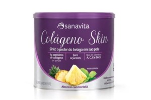 COLÁGENO SKIN ABACAXI COM HORTELÃ 300g - SANAVITA